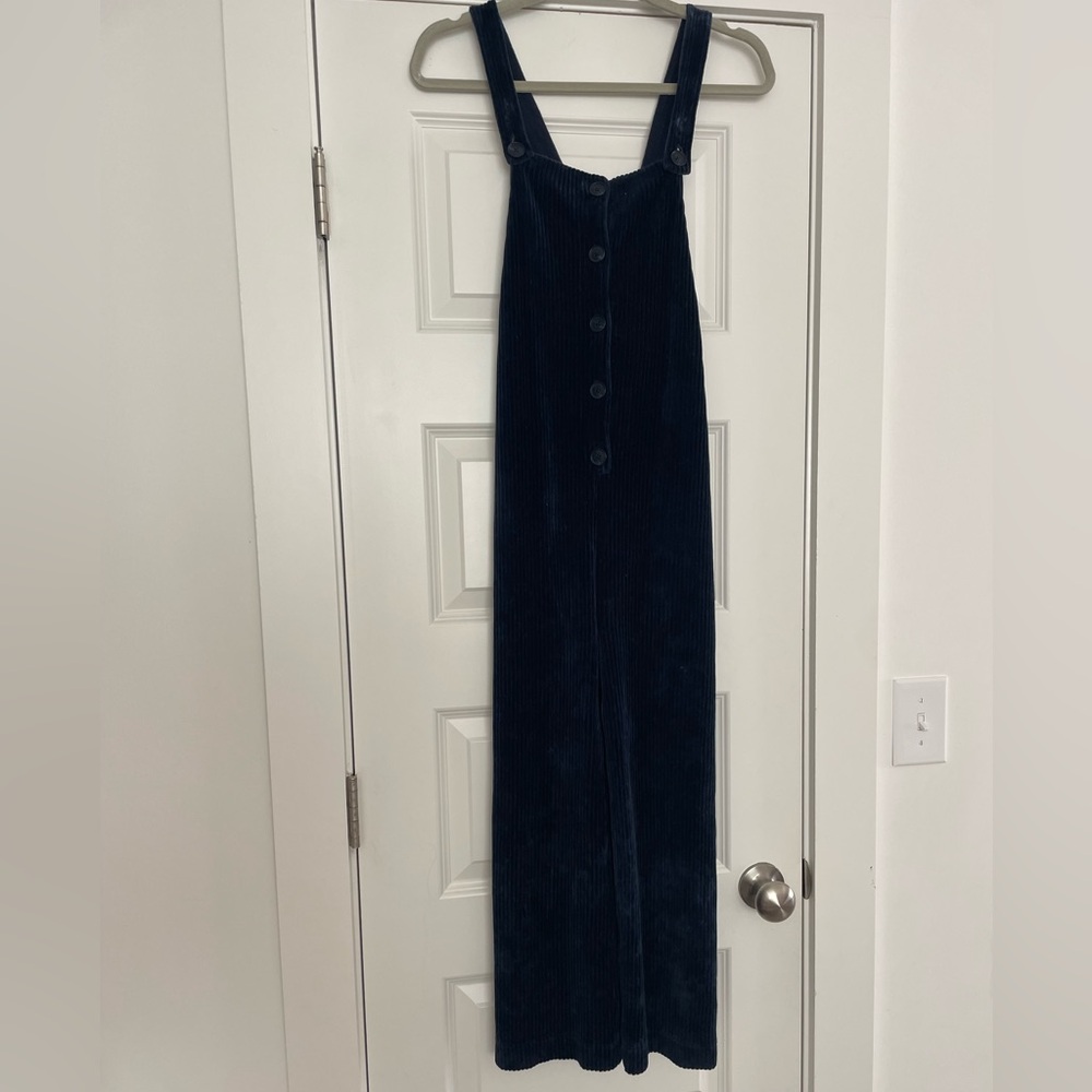 Corduroy wide-leg overall